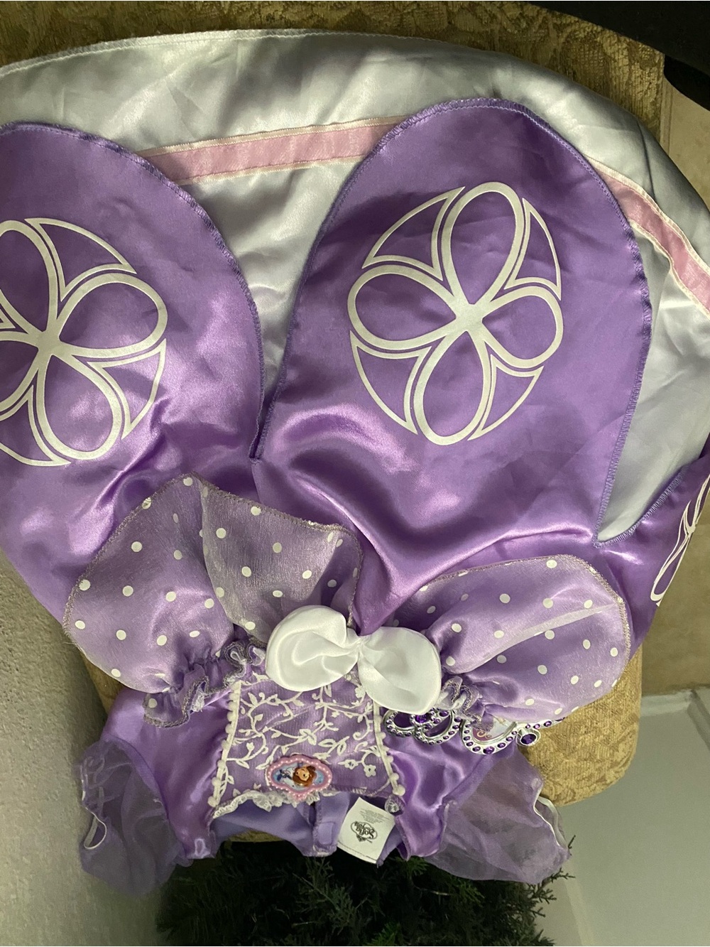 Disney Purple Sofia the First Dress-Up Dress and Headband Size4-6x - Picture 6 of 13